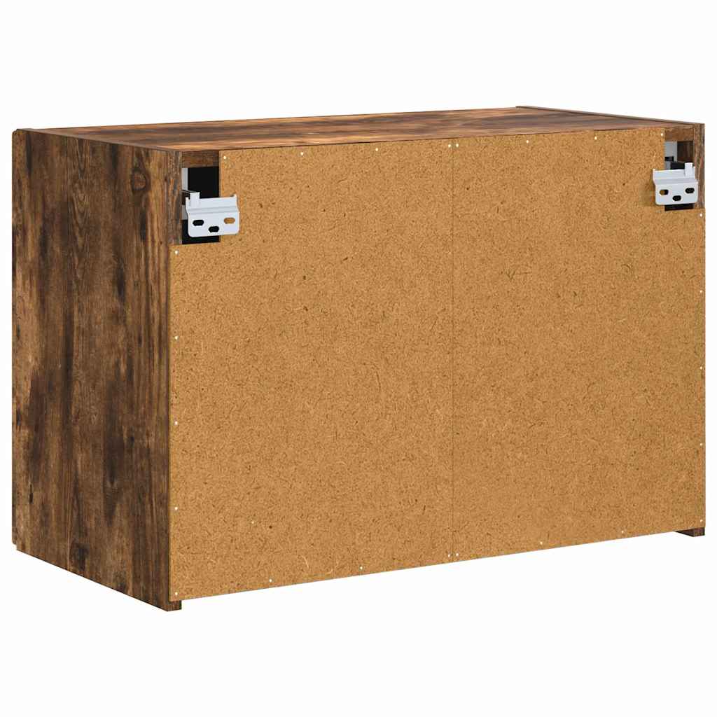Dulap TV de perete Pe perete Stejar fumuriu 59,5 x 31 x 40 cm — imaginea 9