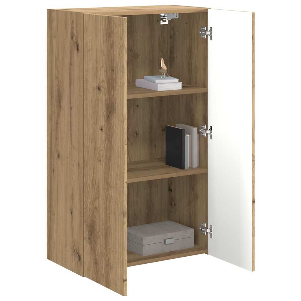Dulap TV de perete Stejar Artizanal 59,5 x 31 x 100 cm — imaginea 4