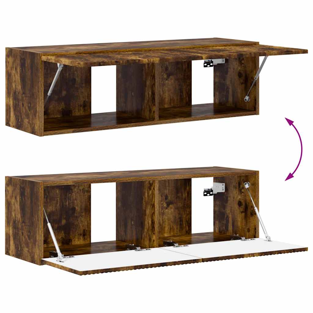 Dulap TV de perete Pe perete Stejar fumuriu 60 x 31 x 29.5 cm — imaginea 12