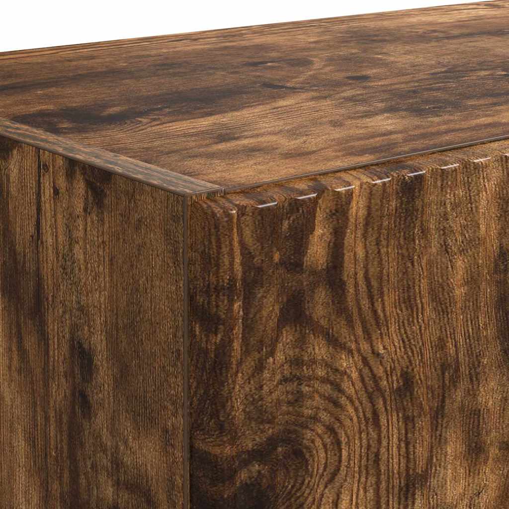 Dulap TV de perete Pe perete Stejar fumuriu 59,5 x 31 x 40 cm — imaginea 10