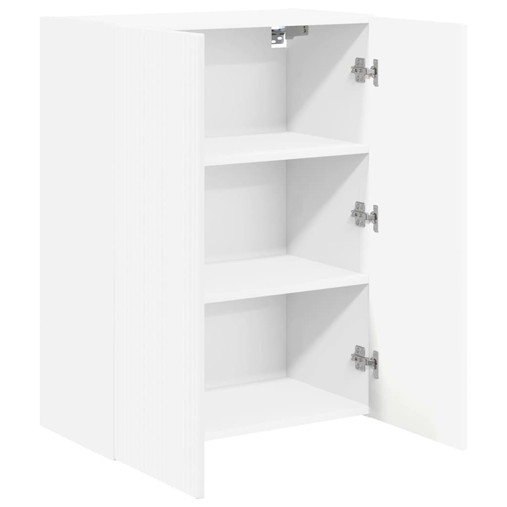 Dulap TV de perete Alb 59,5 x 31 x 80 cm Lemn compozit — imaginea 6