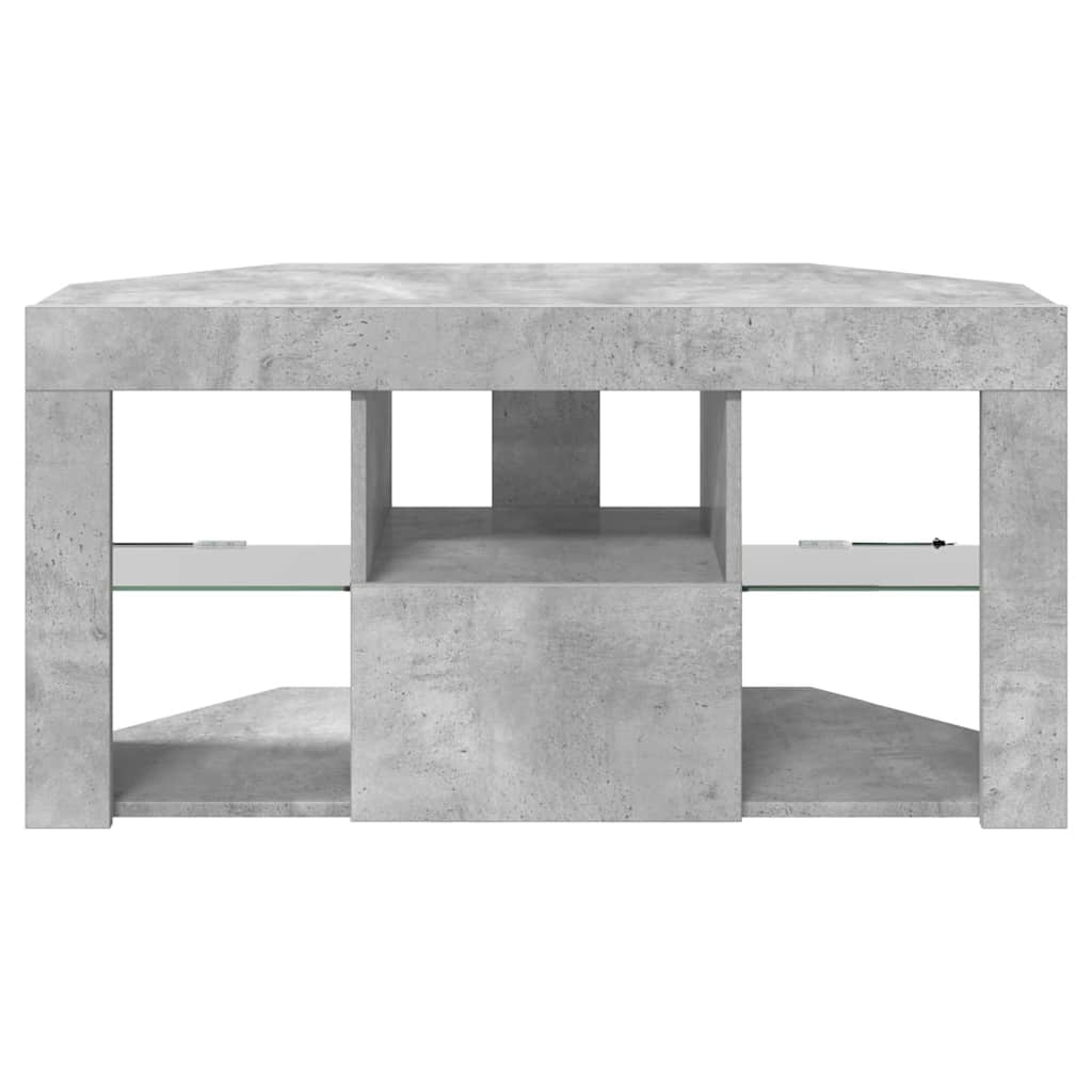 Sifonier LED pentru TV coltar Gri din beton 103 x 40 x 50 cm — imaginea 9