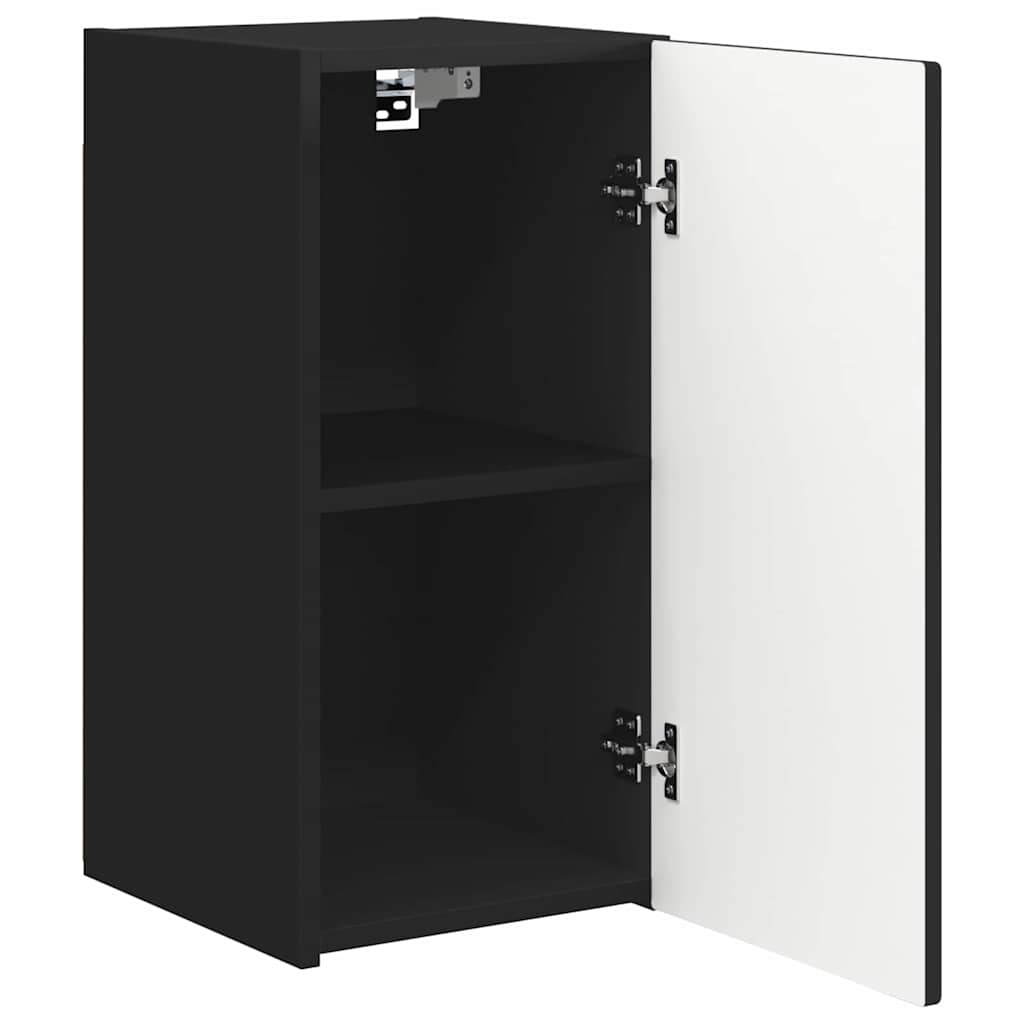 Dulap TV de perete 2 pcs Negru 30 x 31 x 60 cm Lemn compozit — imaginea 7