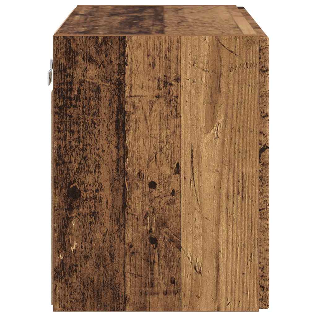 Dulap TV de perete Lemn Vechi 59,5 x 31 x 40 cm Lemn compozit — imaginea 8