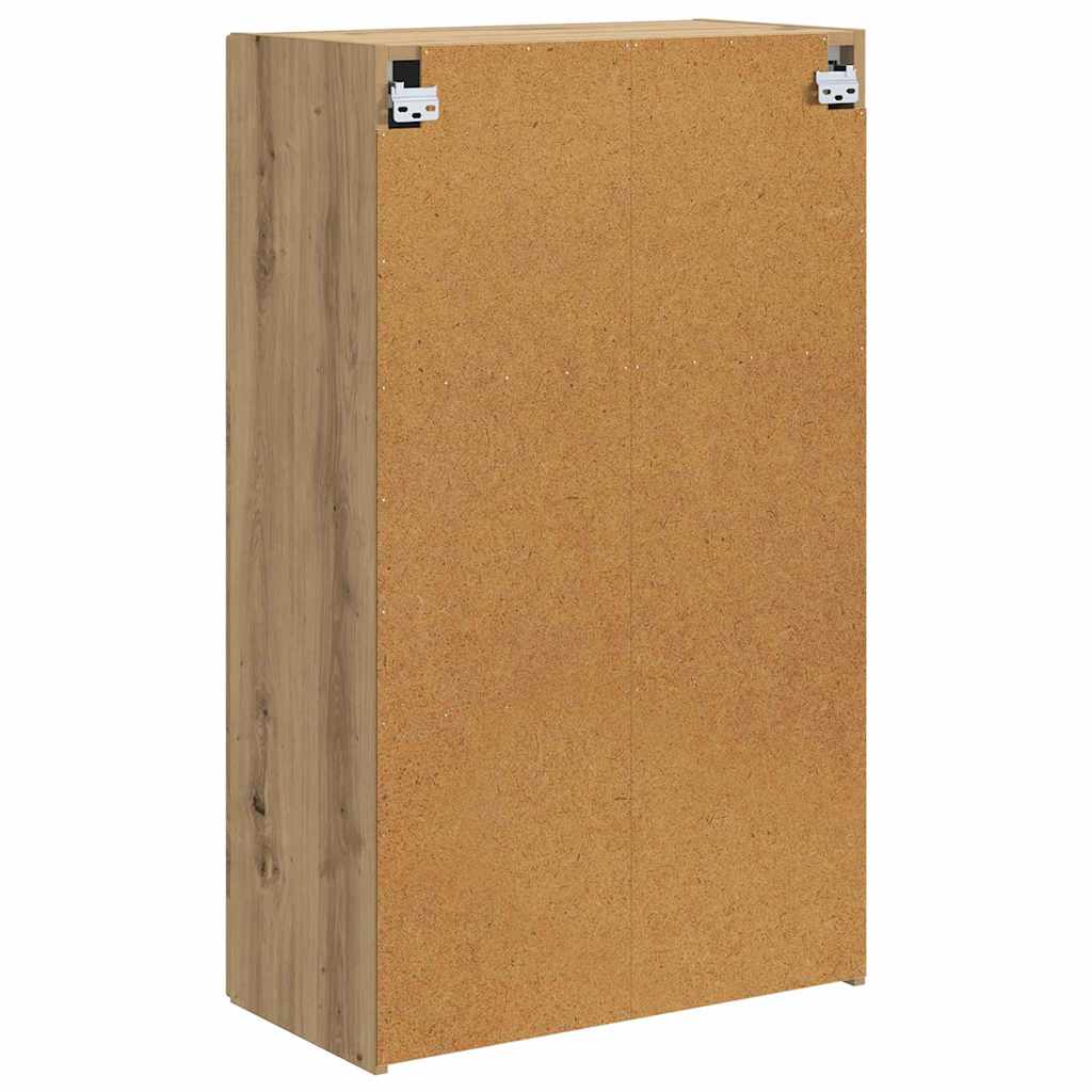 Dulap TV de perete Stejar Artizanal 59,5 x 31 x 100 cm — imaginea 9
