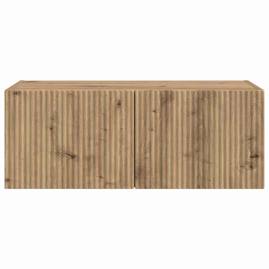 Dulap TV de perete Pe perete Stejar artizanal 60 x 31 x 29.5 cm — imaginea 7