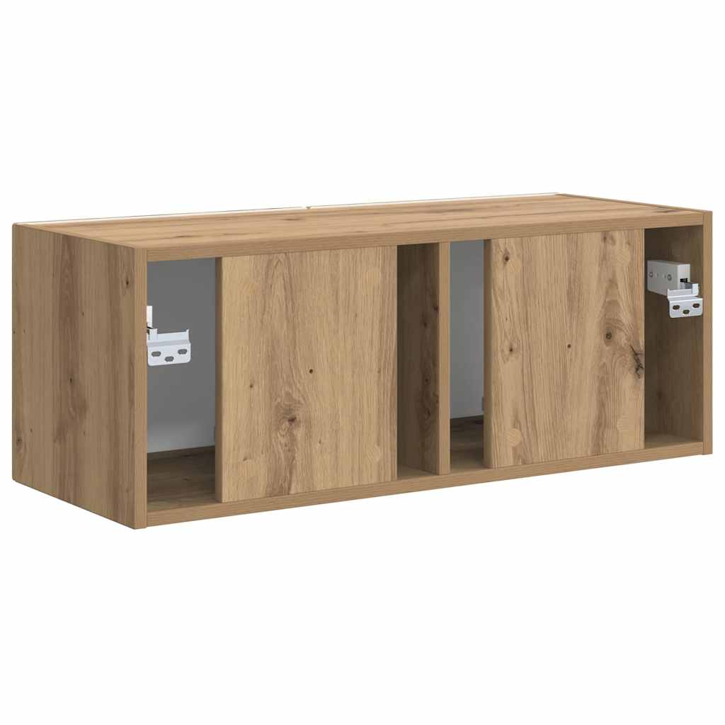 Dulap TV de perete Pe perete Stejar artizanal 60 x 31 x 29.5 cm — imaginea 9