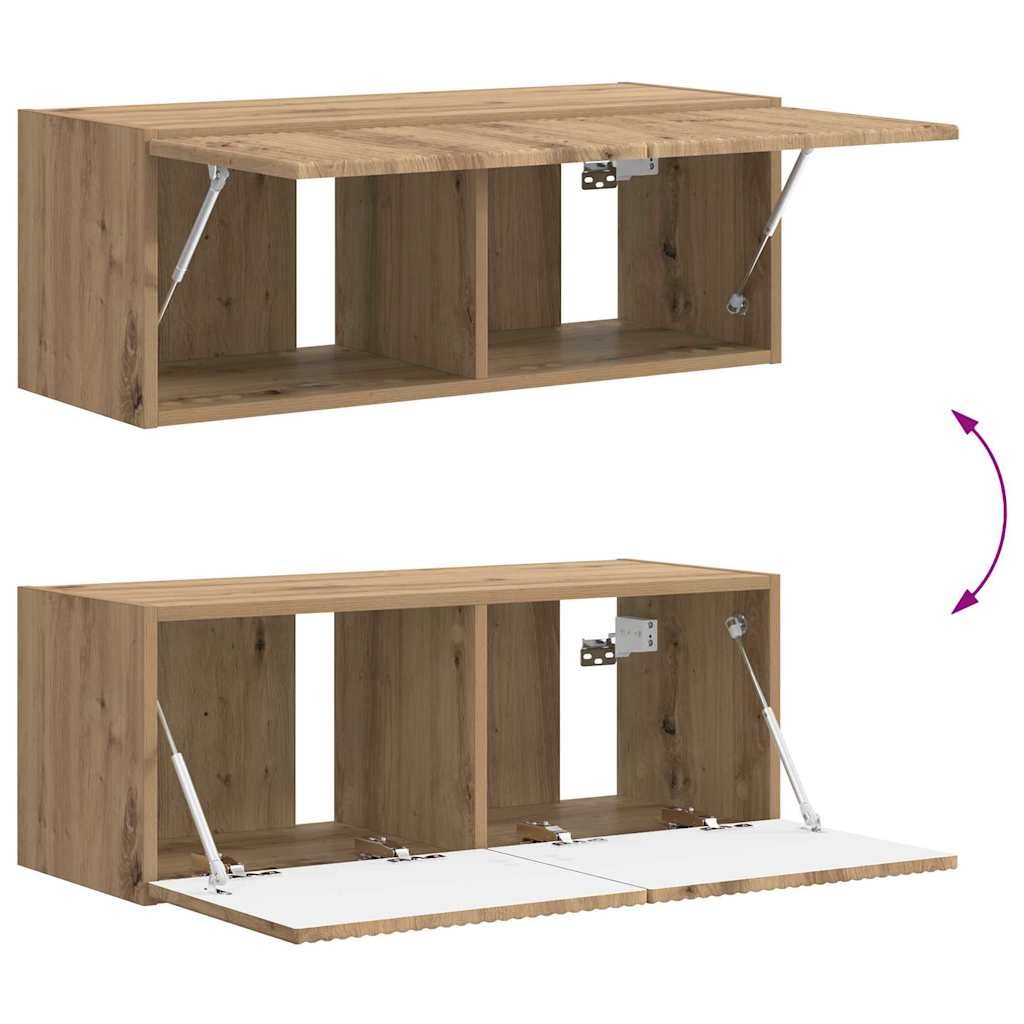 Dulap TV de perete Pe perete Stejar artizanal 60 x 31 x 29.5 cm — imaginea 12