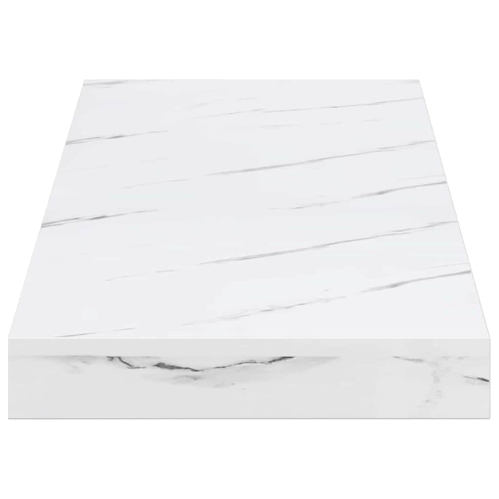 Raft de perete Marmura alba 50 x 23 x 4 cm Lemn compozit — imaginea 8