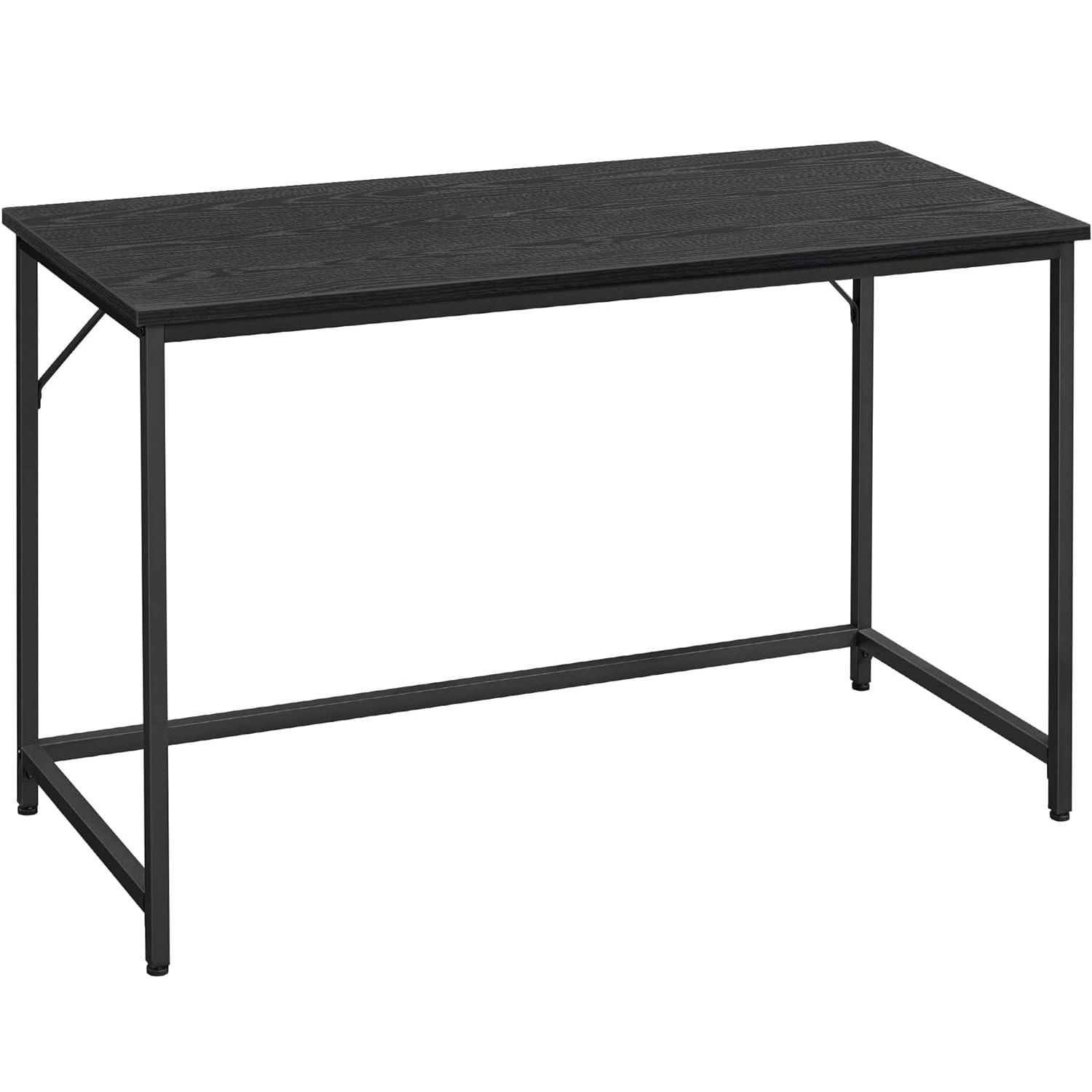 Birou cu cadru din otel, 60x120x75cm, industrial, negru — imaginea 5