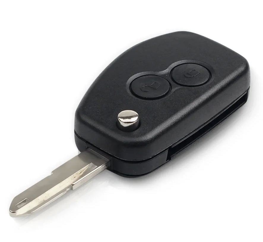Carcasa cheie auto Techstar, transformatoare tip briceag, cu 2 butoane si lama VAC102, compatibila Dacia Logan