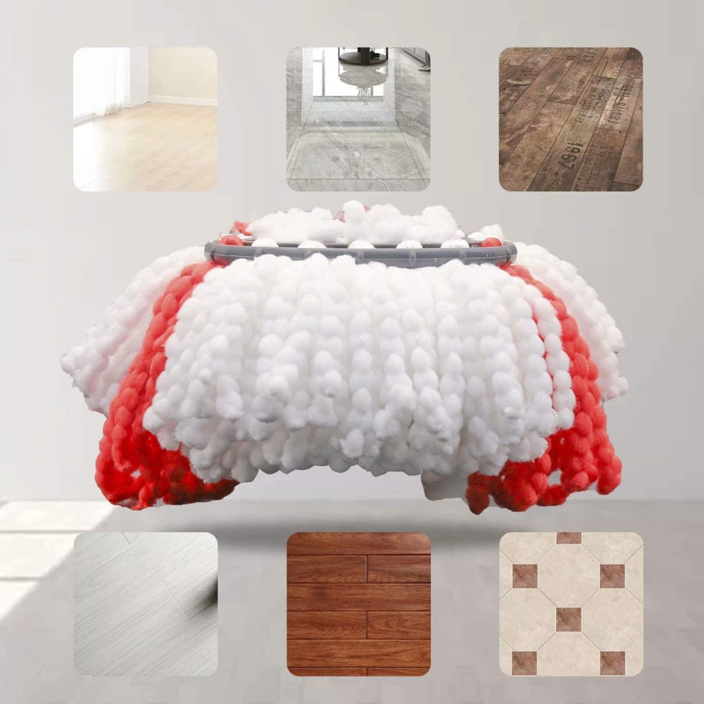 Set 3 rezerve, Paa-home compatibile cu mopul rotativ Vileda Easy Wring/ Turbo / Ultraspin - imagine 5