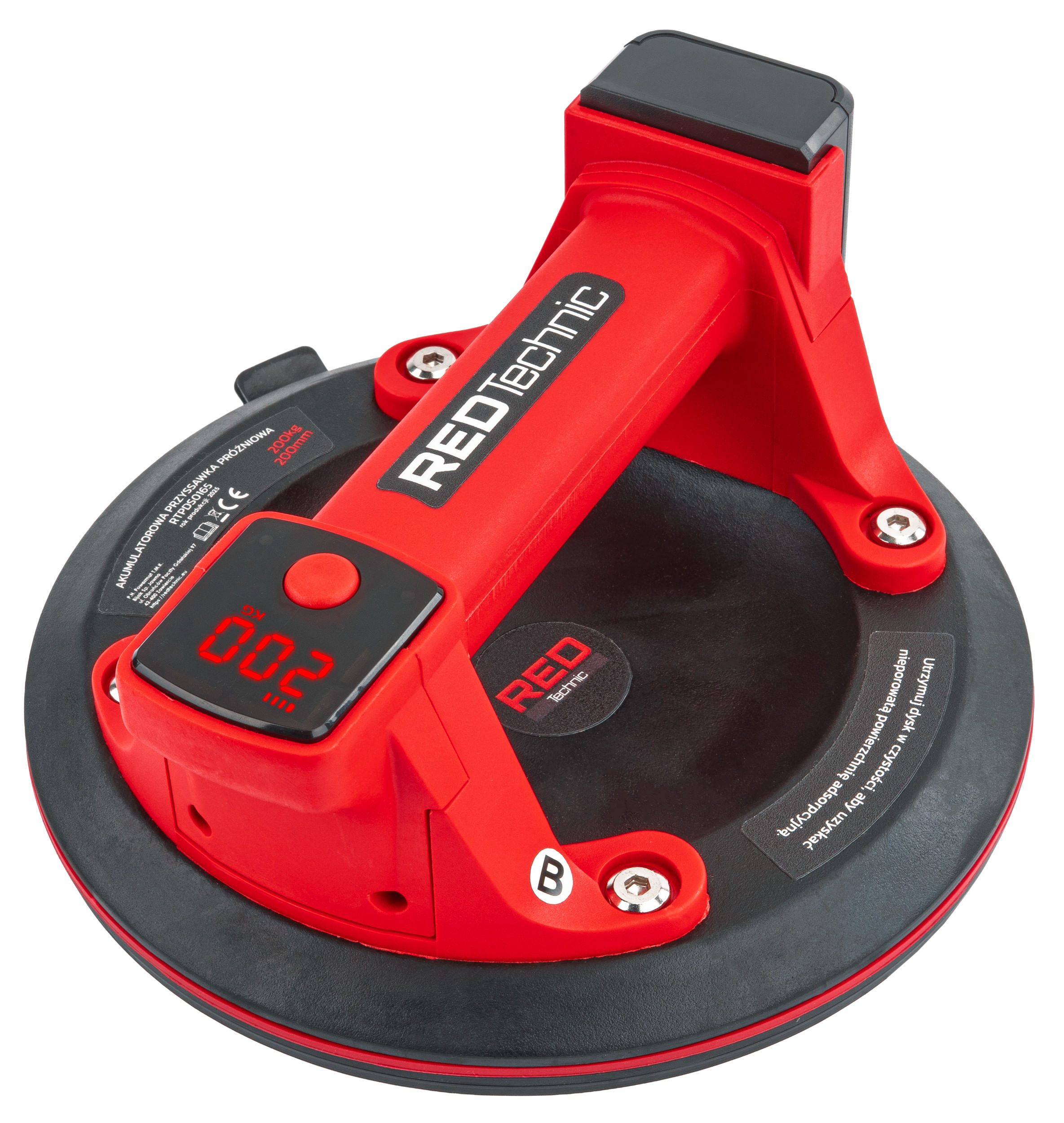 Ventuza cu vid, Red Technic, 200 kg, 200 mm diametru, RTPDS0165 — imaginea 9