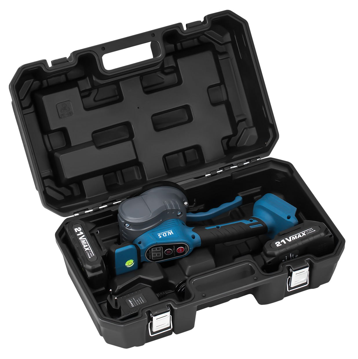 Ventuza vibratoare cu baterie, 130 mm, 21V, 2x baterii 2Ah, 80 kg adsorbtie, WDS2693 — imaginea 4