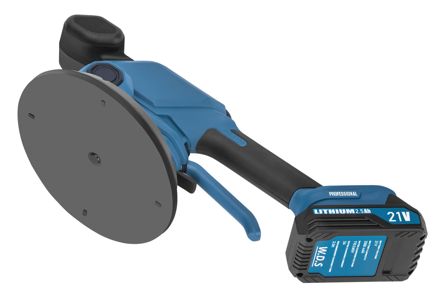 Ventuza vibratoare cu baterie, 190 mm, 21V, 2x baterii 2Ah, 80 kg adsorbtie, WDS2694 — imaginea 10