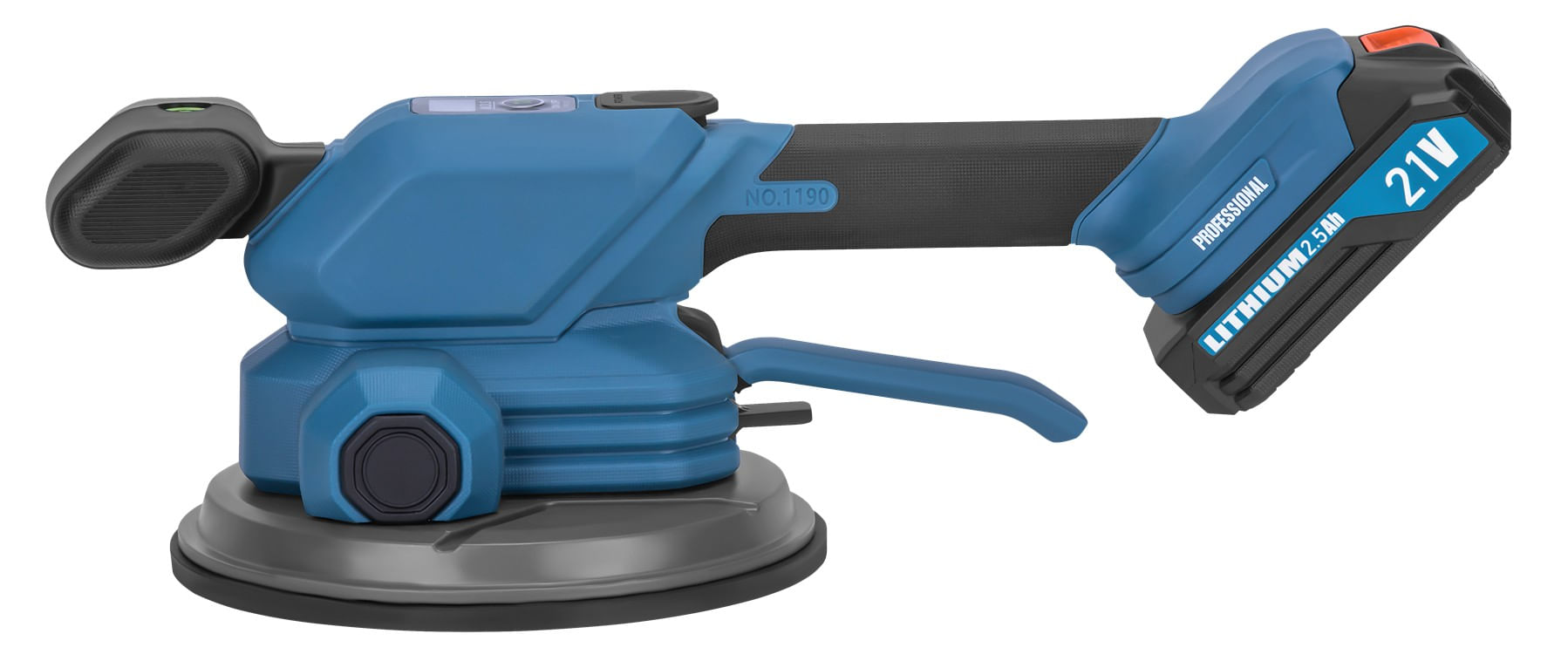 Ventuza vibratoare cu baterie, 190 mm, 21V, 2x baterii 2Ah, 80 kg adsorbtie, WDS2694 — imaginea 11