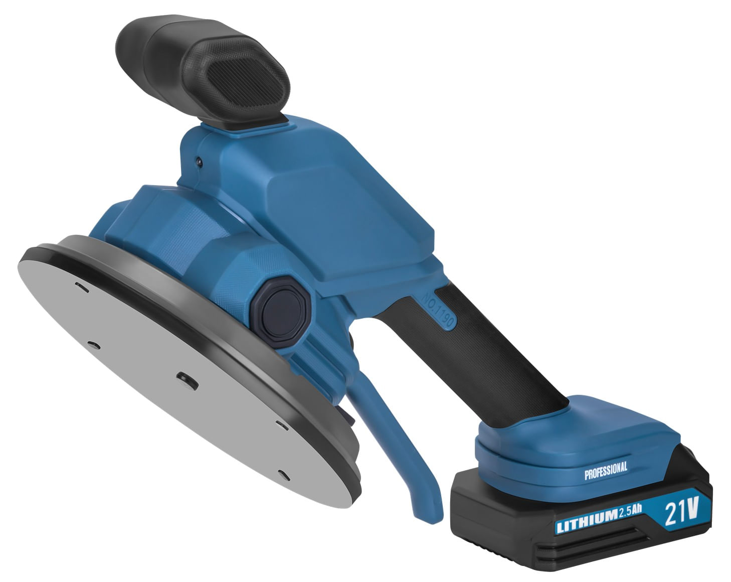 Ventuza vibratoare cu baterie, 190 mm, 21V, 2x baterii 2Ah, 80 kg adsorbtie, WDS2694 — imaginea 12