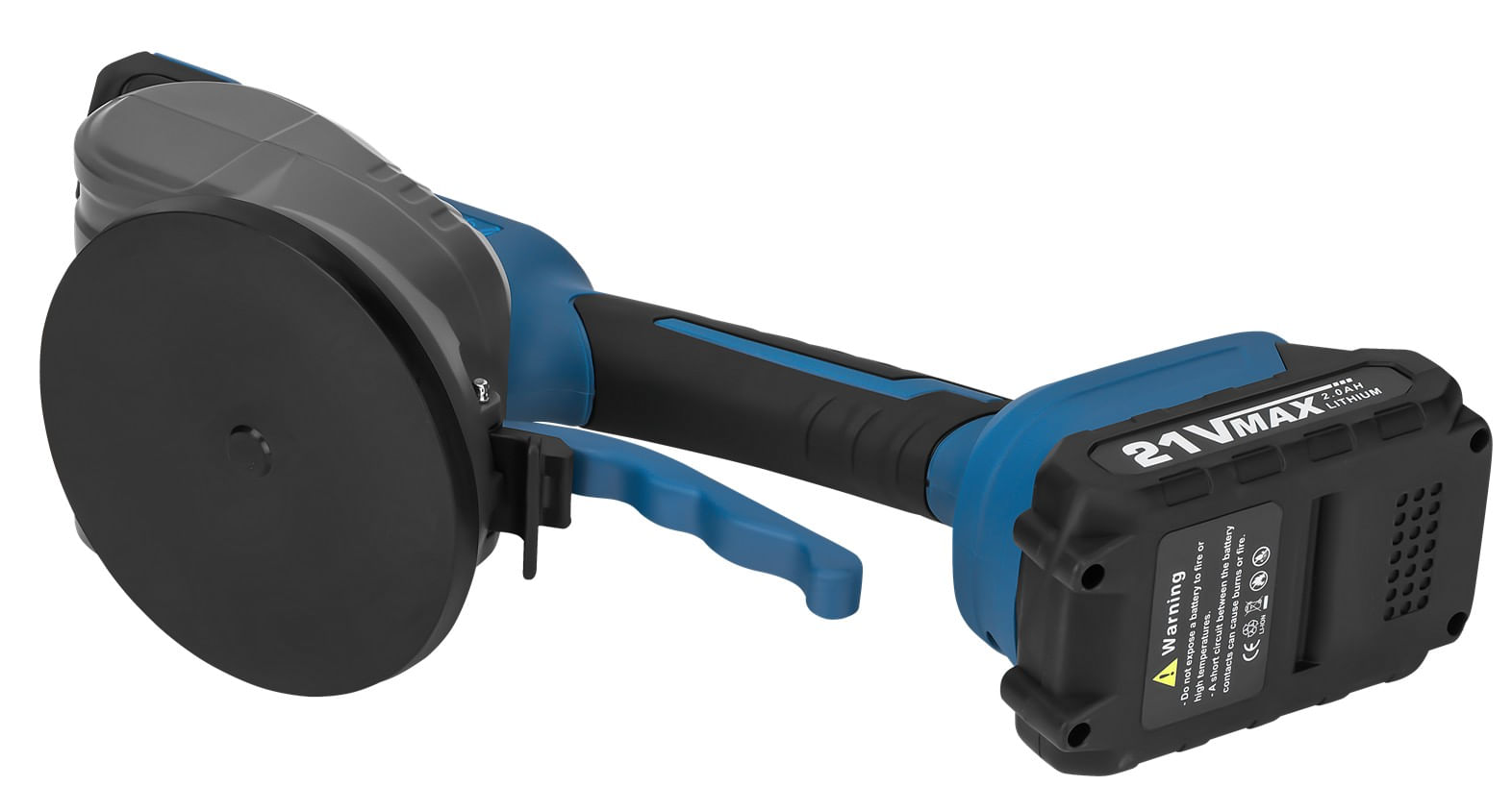 Ventuza vibratoare cu baterie, 130 mm, 21V, 2x baterii 2Ah, 80 kg adsorbtie, WDS2693 — imaginea 12