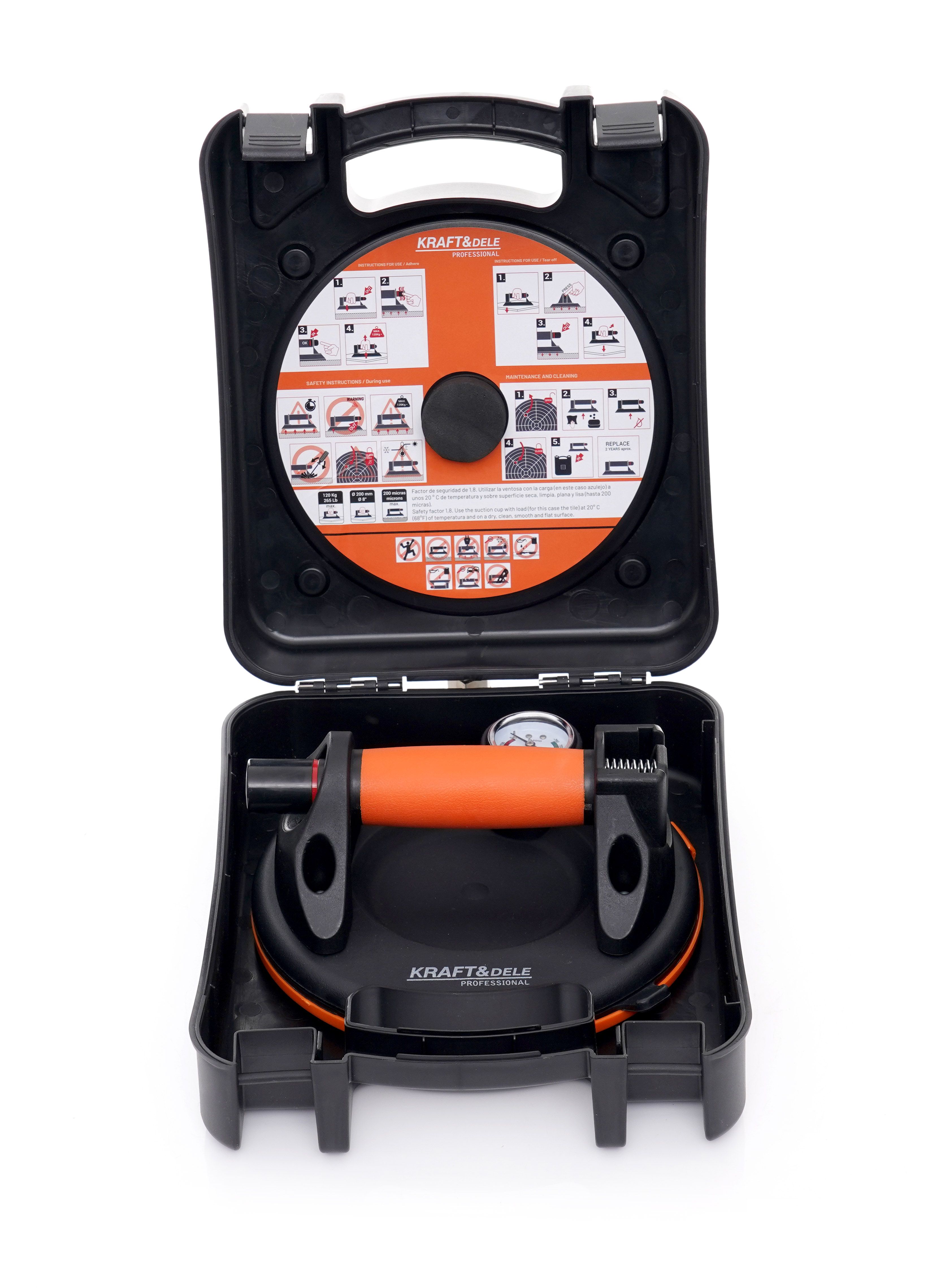 Ventuza vacuum, Kraft&Dele, KD10738, 200mm, 190kg — imaginea 3