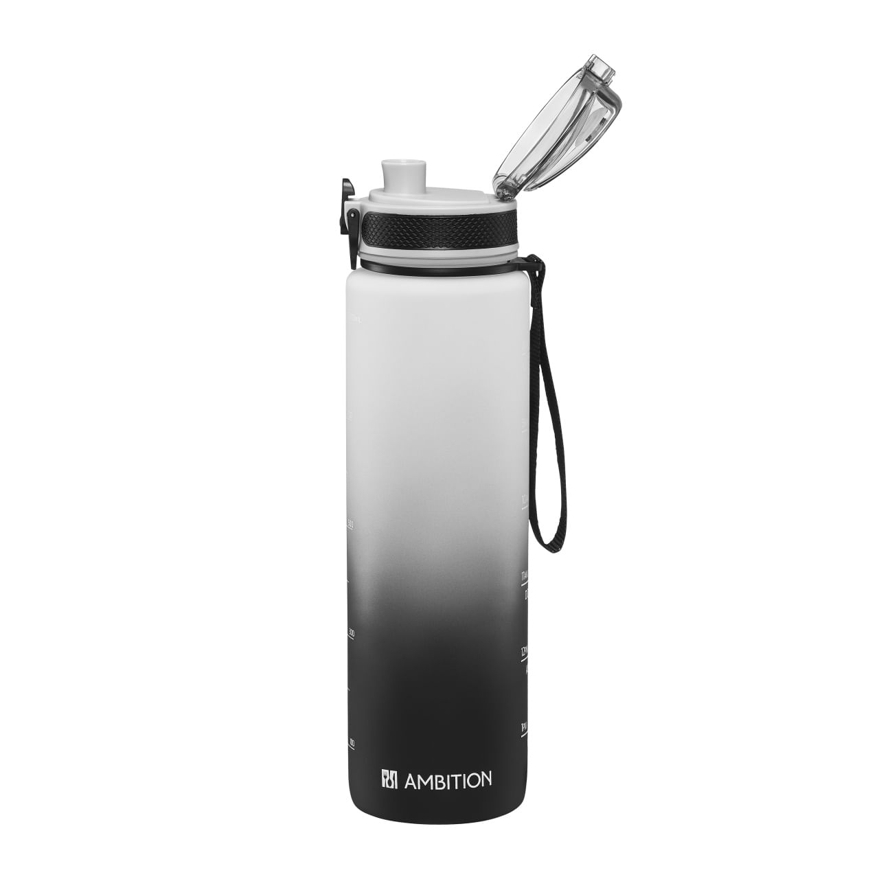 Sticla apa AMBITION Gym, 1L, mesaje motivationale, plastic - imagine 2