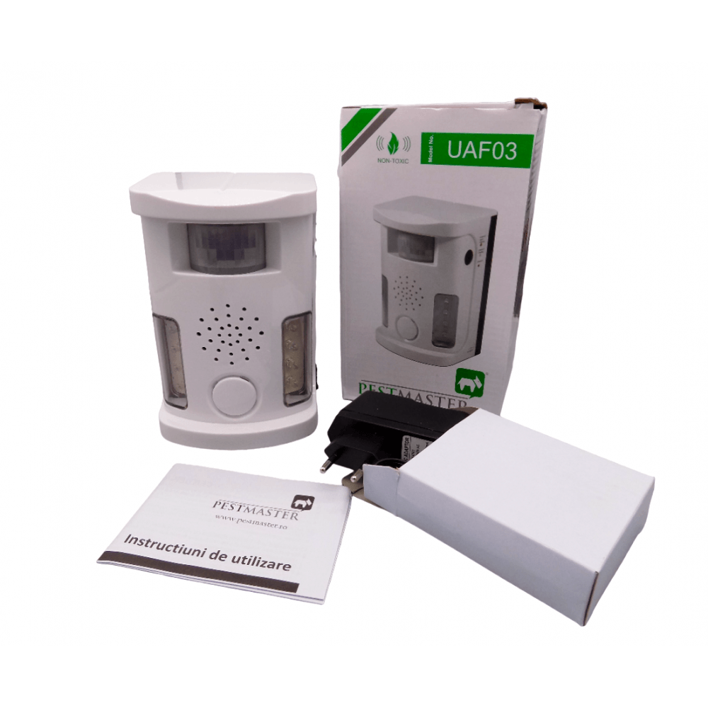 Pestmaster UAF03 – Dispozitiv anti pasari, rozatoare si animale, 70mp. — imaginea 2
