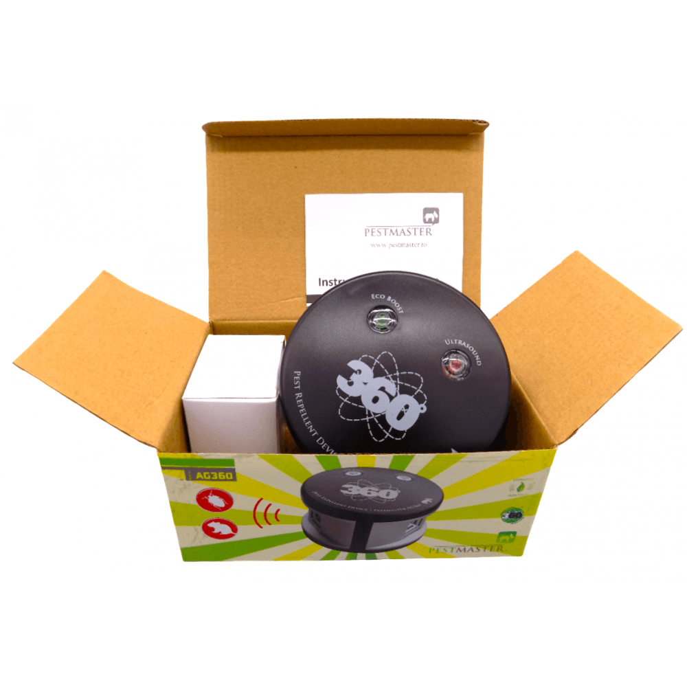 Pestmaster AG 360-aparat cu ultrasunete impotriva rozatoarelor si gandacilor. Acoperire 370 mp — imaginea 3