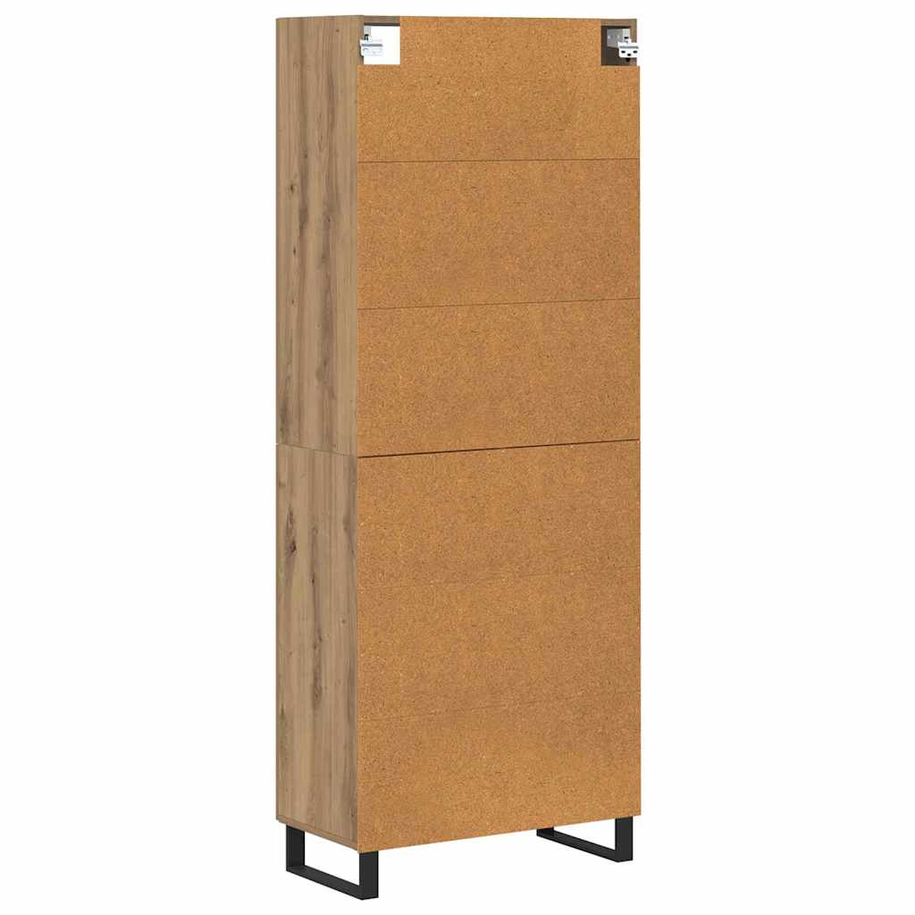 Bufet Stejar Artizanal 69,5 x 34 x 180 cm Lemn compozit — imaginea 3
