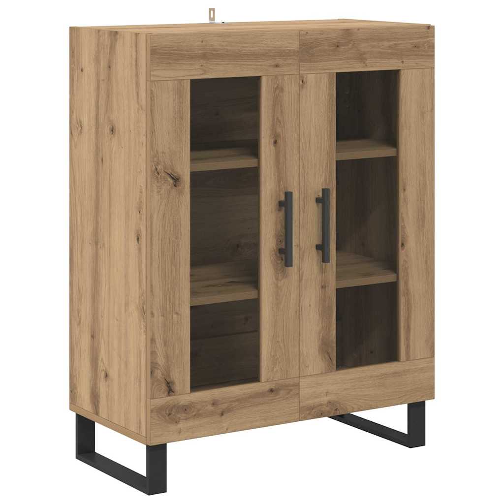 Bufet Stejar Artizanal 69,5 x 34 x 180 cm Lemn compozit — imaginea 7