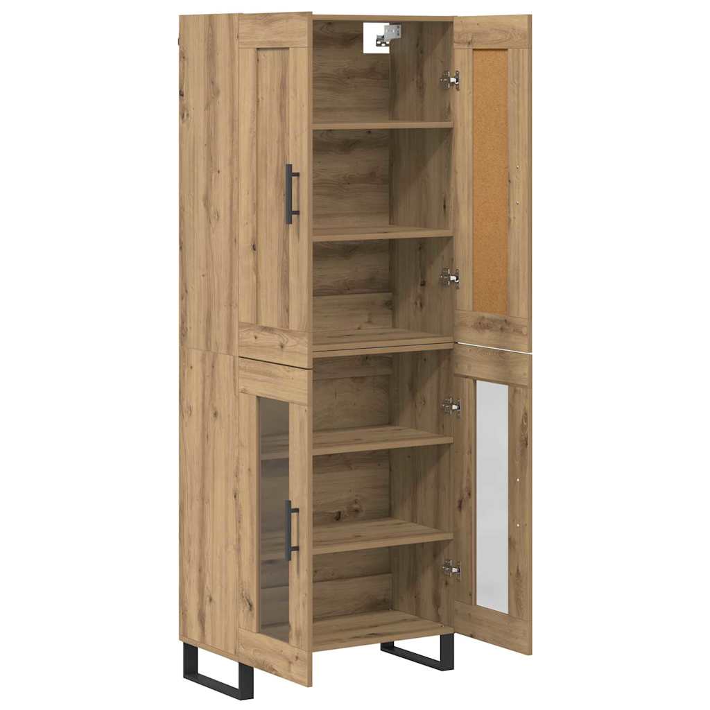 Bufet Stejar Artizanal 69,5 x 34 x 180 cm Lemn compozit — imaginea 8