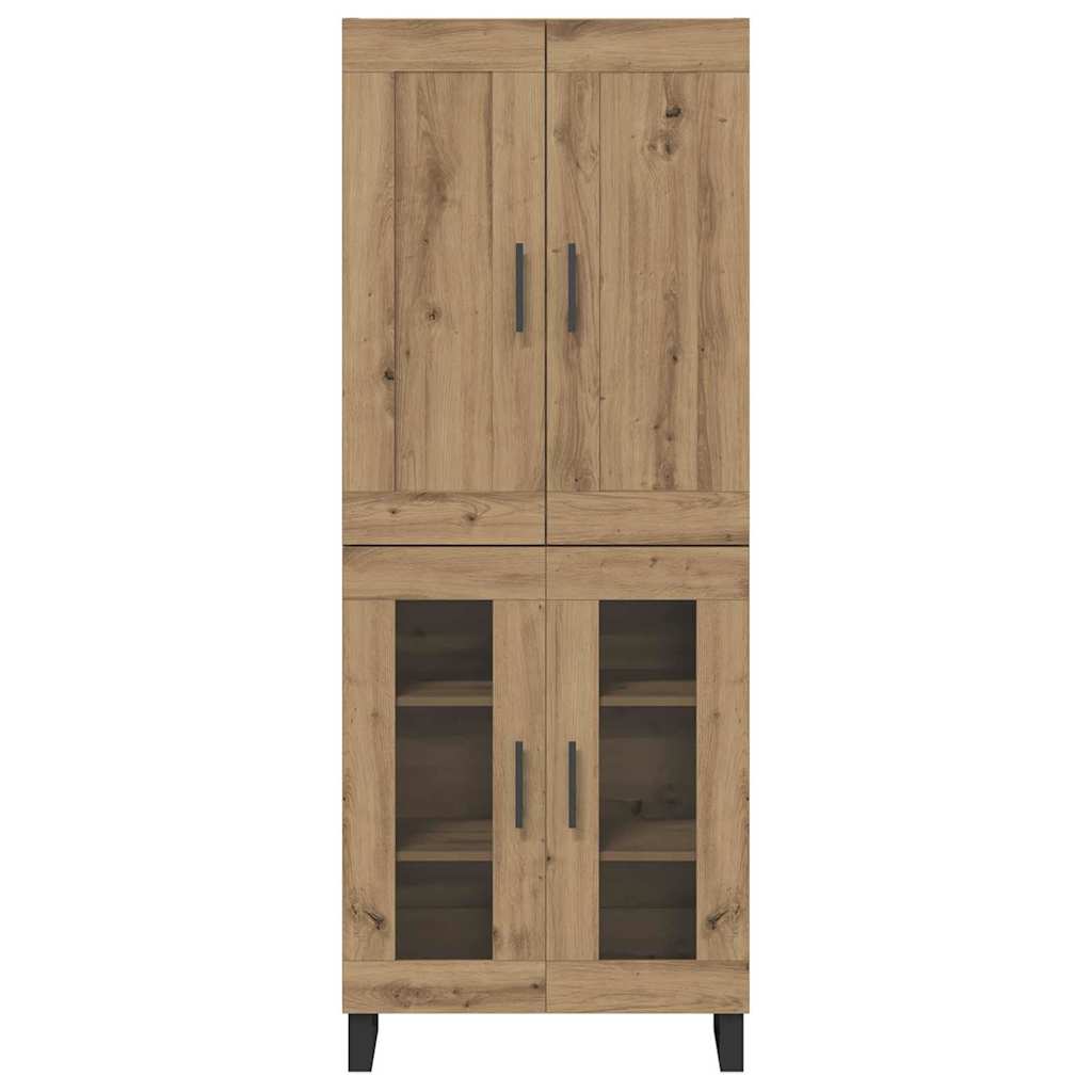 Bufet Stejar Artizanal 69,5 x 34 x 180 cm Lemn compozit — imaginea 9