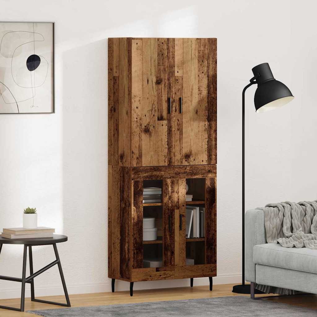 Bufet Pe perete Lemn vechi 69,5 x 34 x 180 cm Lemn compozit — imaginea 2