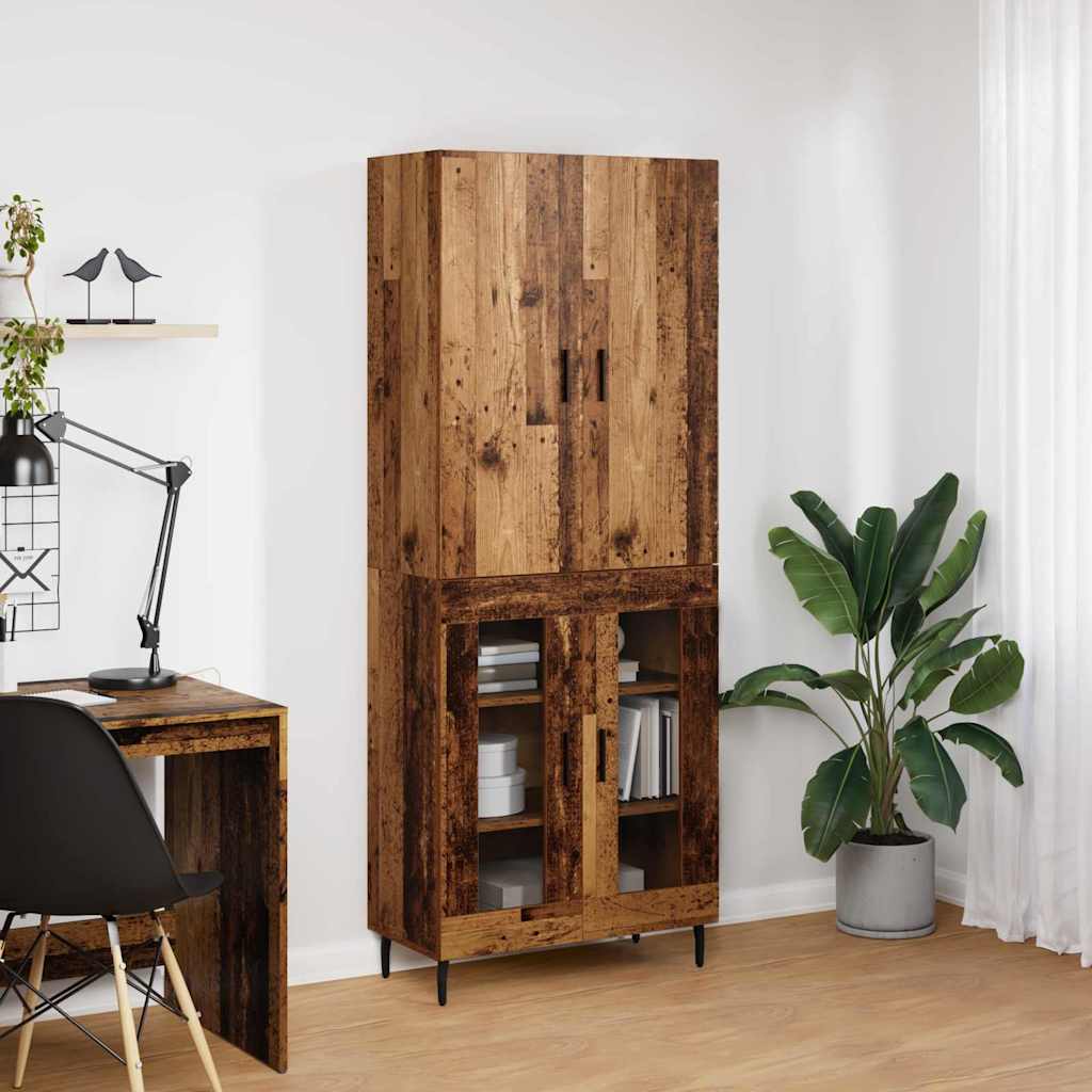 Bufet Pe perete Lemn vechi 69,5 x 34 x 180 cm Lemn compozit — imaginea 5