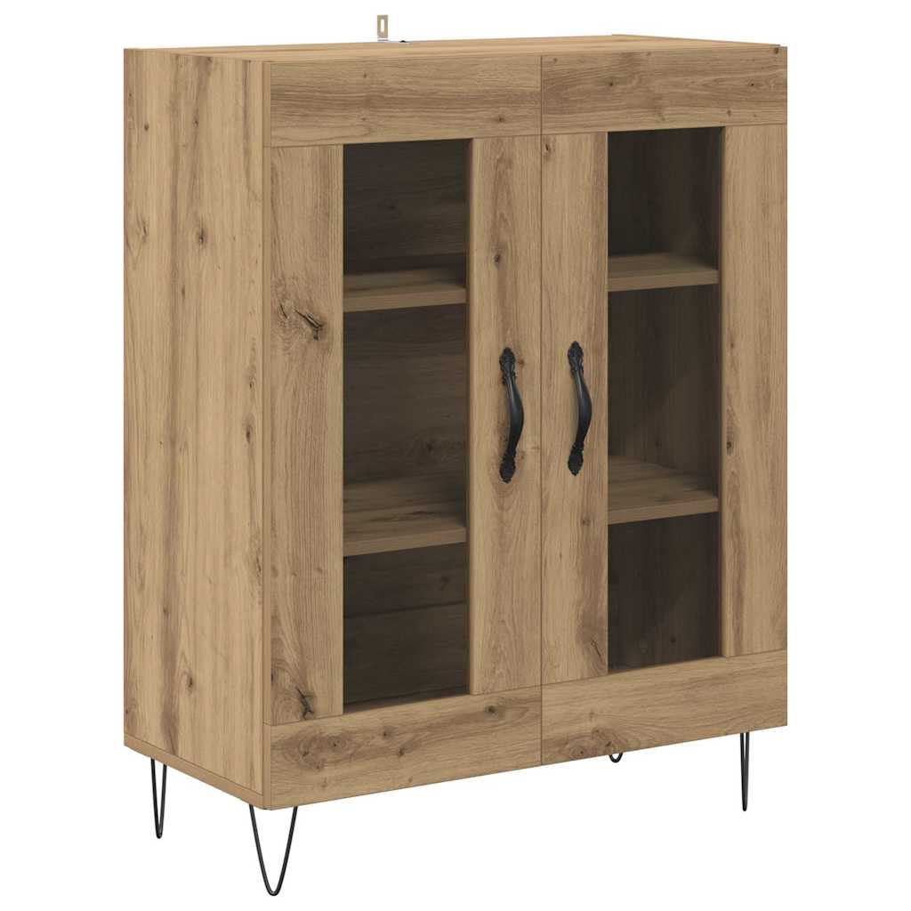 Bufet Stejar Artizanal 69,5 x 34 x 180 cm Lemn compozit — imaginea 7