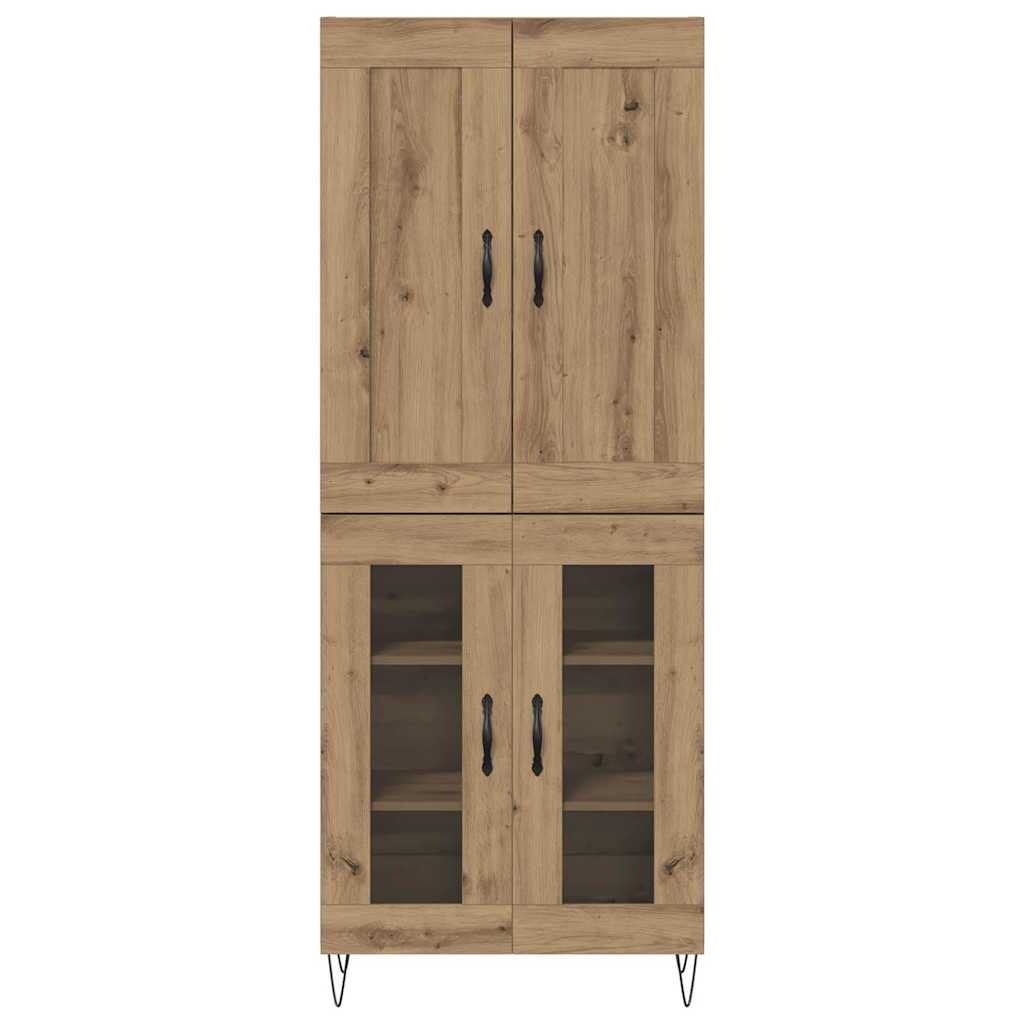 Bufet Stejar Artizanal 69,5 x 34 x 180 cm Lemn compozit — imaginea 9