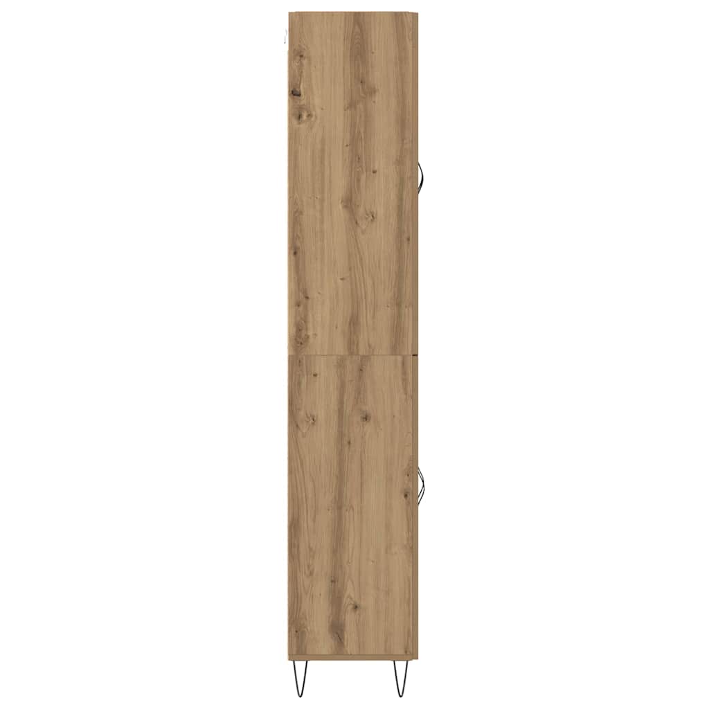 Bufet Stejar Artizanal 69,5 x 34 x 180 cm Lemn compozit — imaginea 10