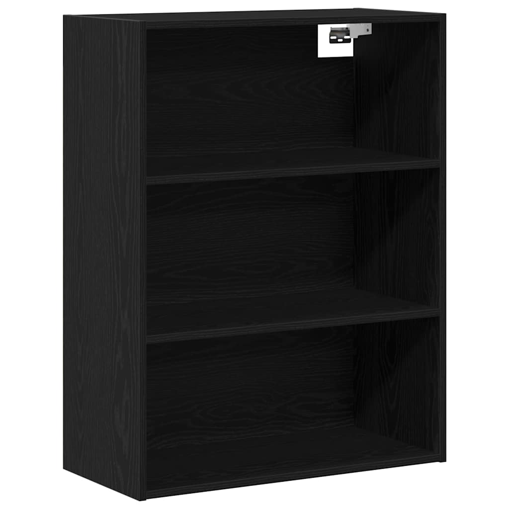 Bufet Stejar Negru 69,5 x 34 x 180 cm Lemn compozit — imaginea 6
