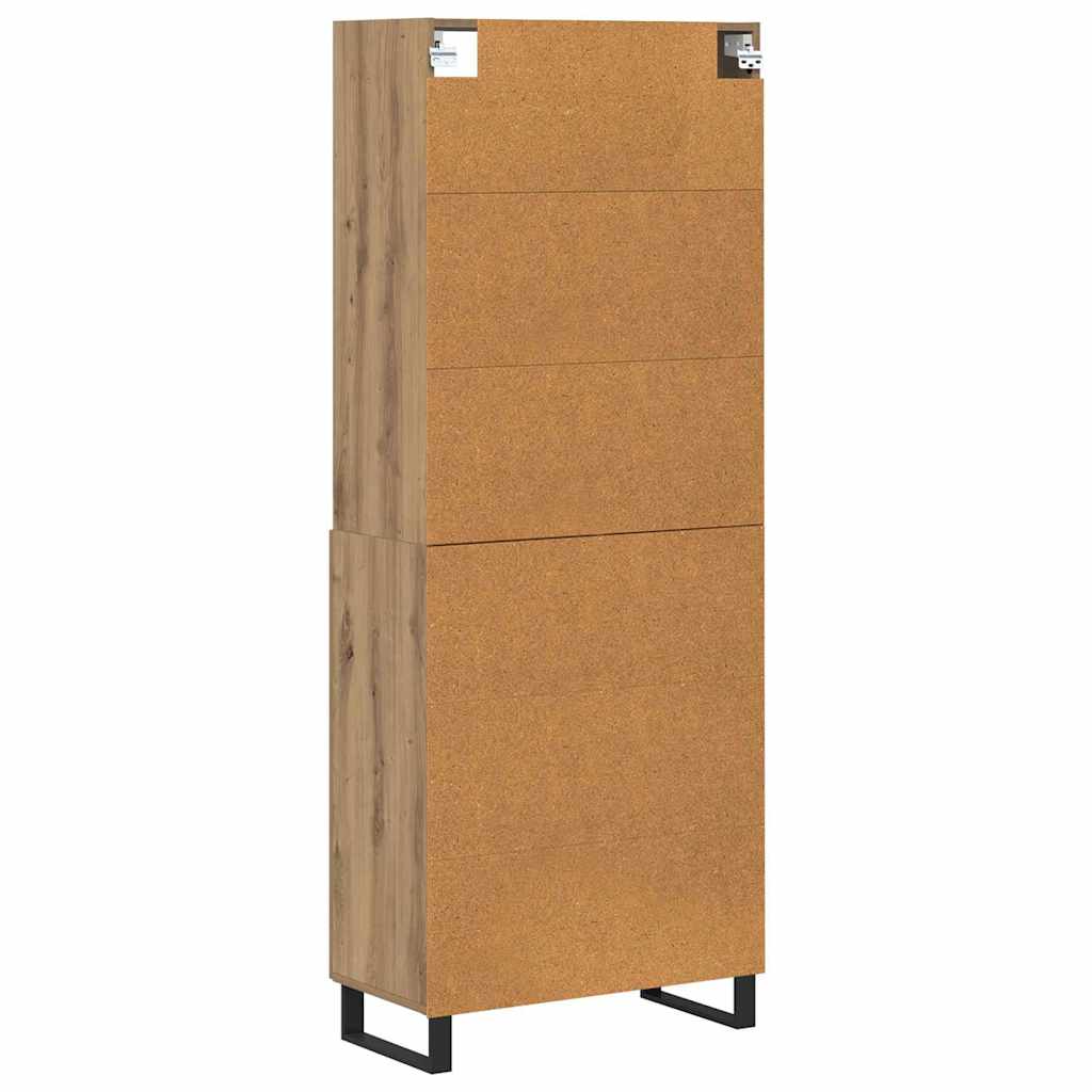 Bufet Stejar Artizanal 69,5 x 34 x 180 cm Lemn compozit — imaginea 3