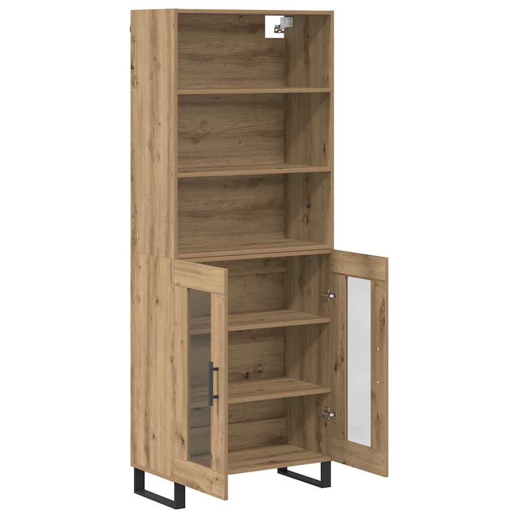 Bufet Stejar Artizanal 69,5 x 34 x 180 cm Lemn compozit — imaginea 8