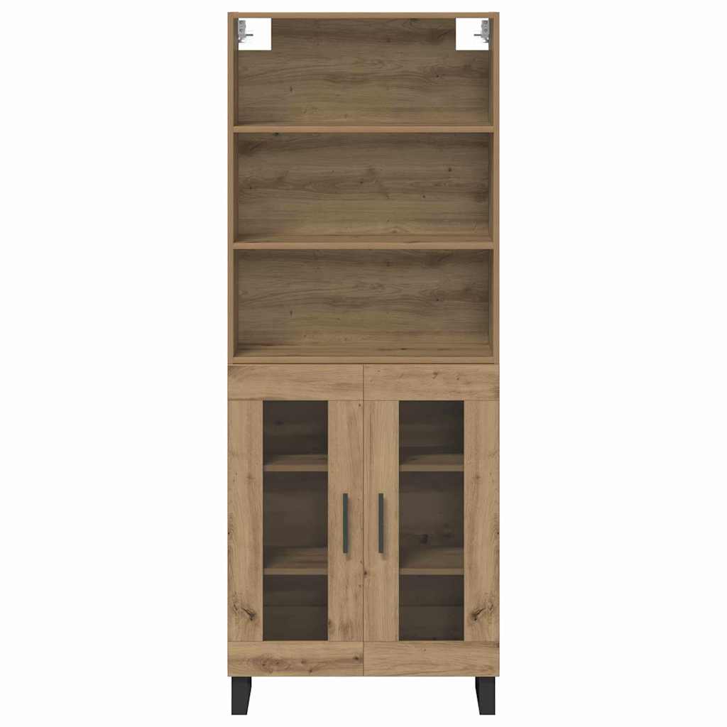 Bufet Stejar Artizanal 69,5 x 34 x 180 cm Lemn compozit — imaginea 9