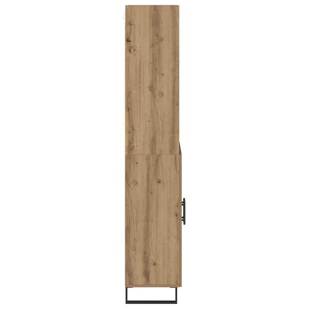 Bufet Stejar Artizanal 69,5 x 34 x 180 cm Lemn compozit — imaginea 10
