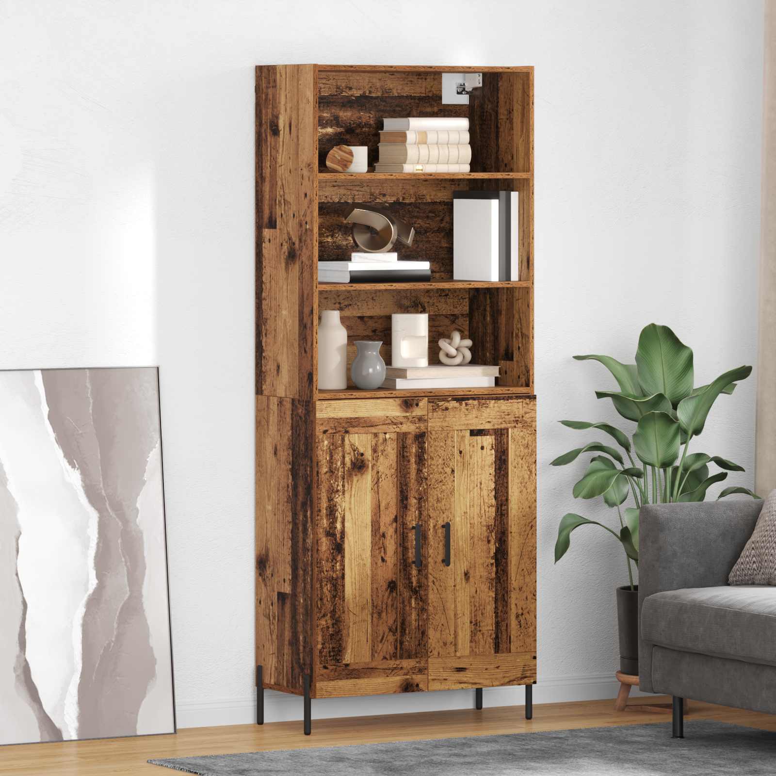 Bufet Lemn Vechi 69,5 x 32,5 x 180 cm Lemn compozit — imaginea 2