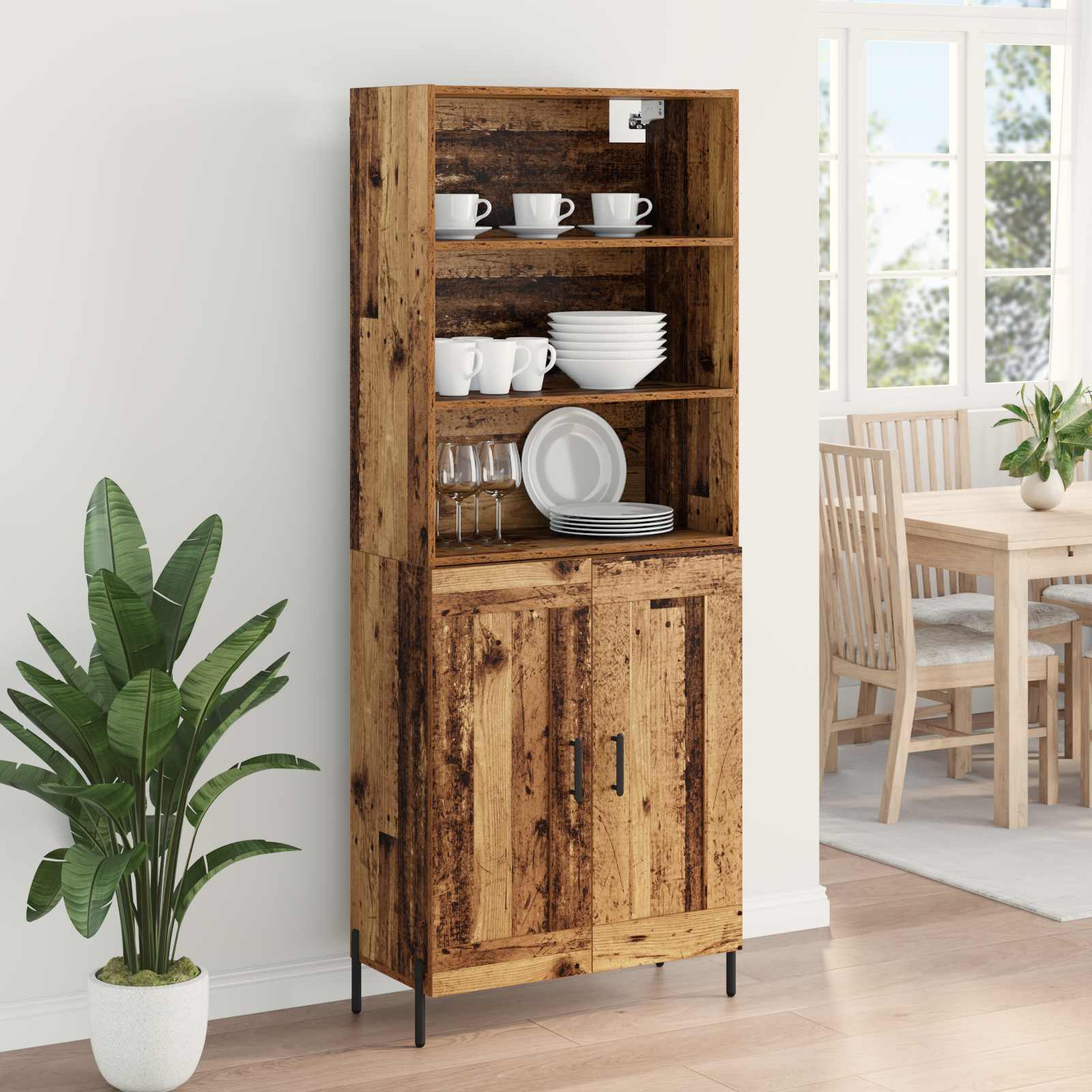 Bufet Lemn Vechi 69,5 x 32,5 x 180 cm Lemn compozit — imaginea 4