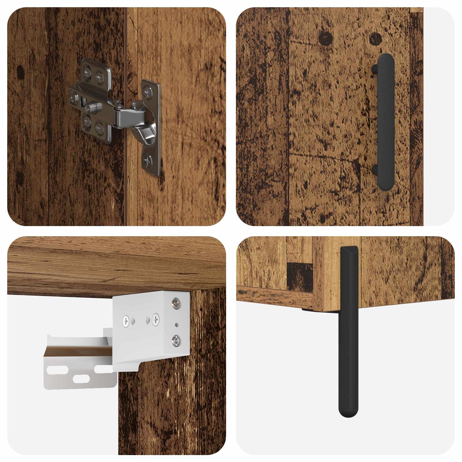 Bufet Lemn Vechi 69,5 x 32,5 x 180 cm Lemn compozit — imaginea 11