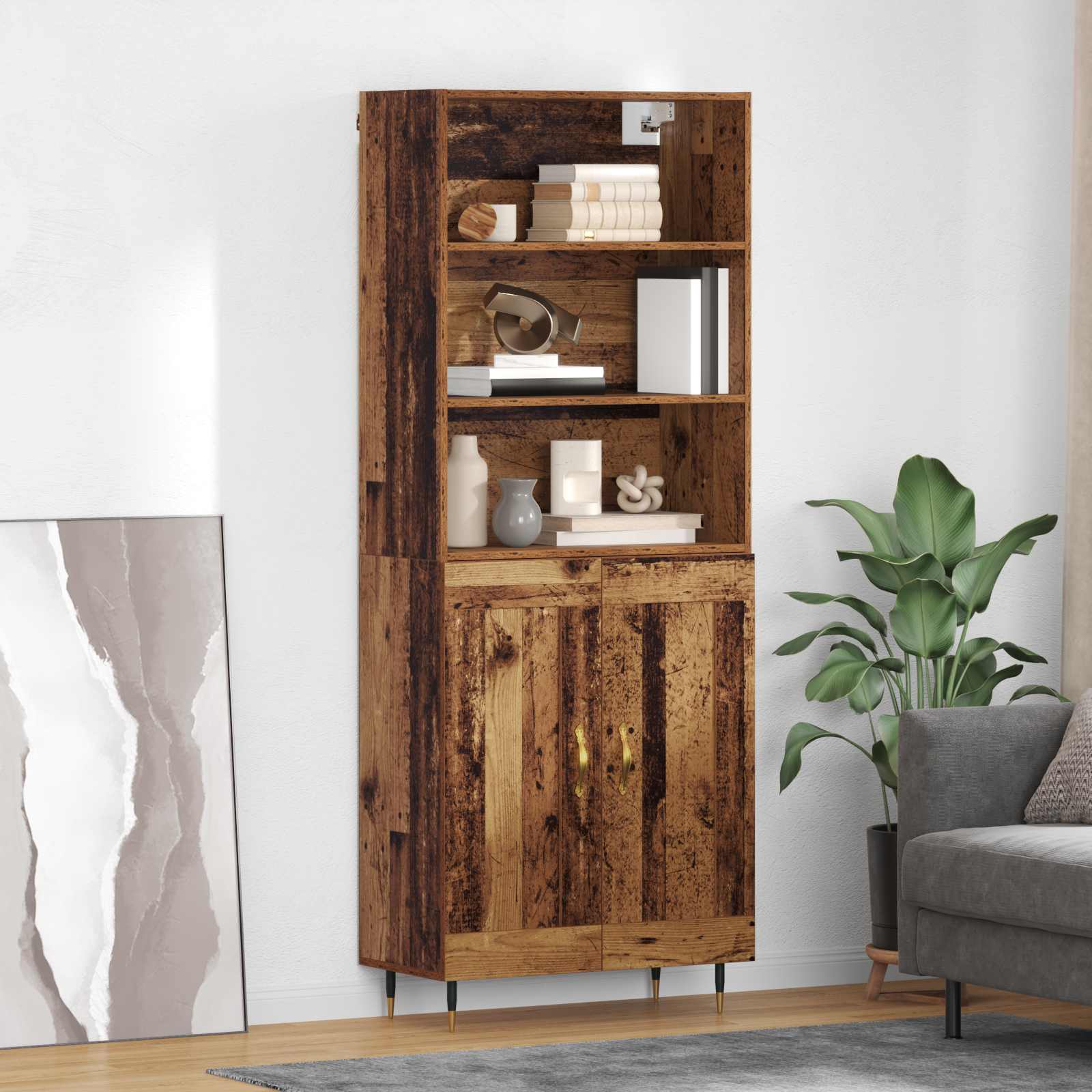 Bufet Lemn Vechi 69,5 x 34 x 180 cm Lemn compozit — imaginea 2