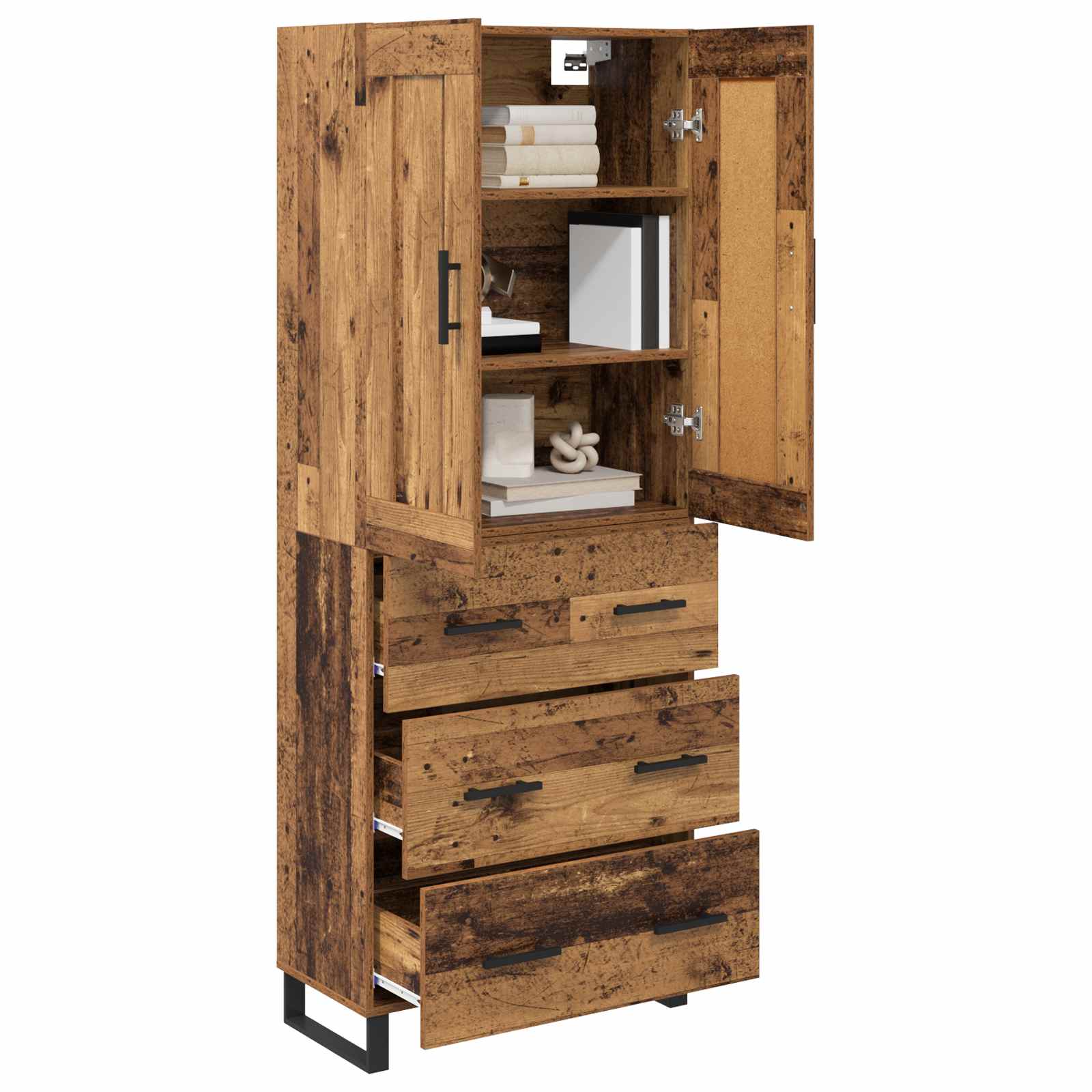 Bufet Lemn vechi 69,5 x 34 x 180 cm Lemn compozit — imaginea 3