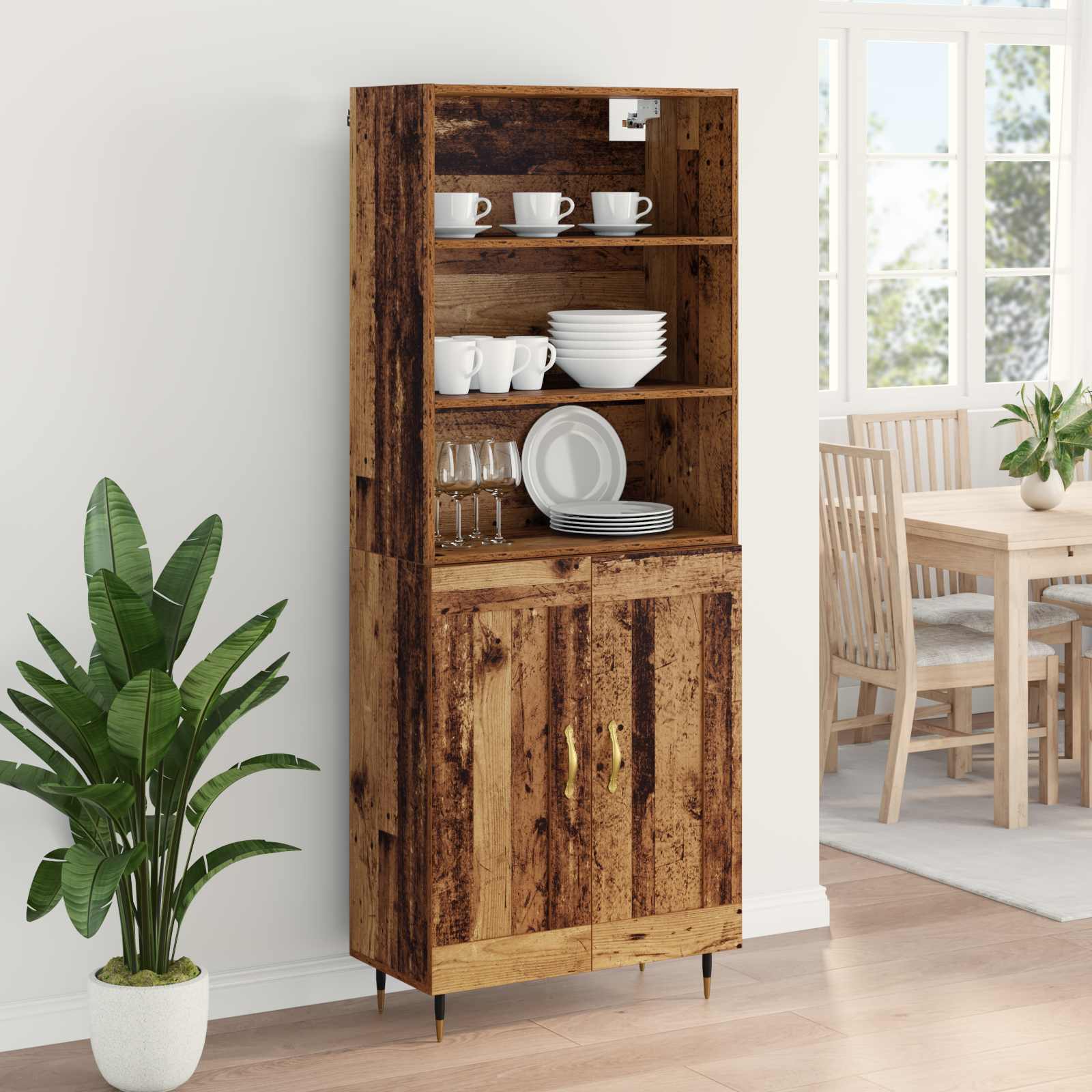 Bufet Lemn Vechi 69,5 x 34 x 180 cm Lemn compozit — imaginea 4
