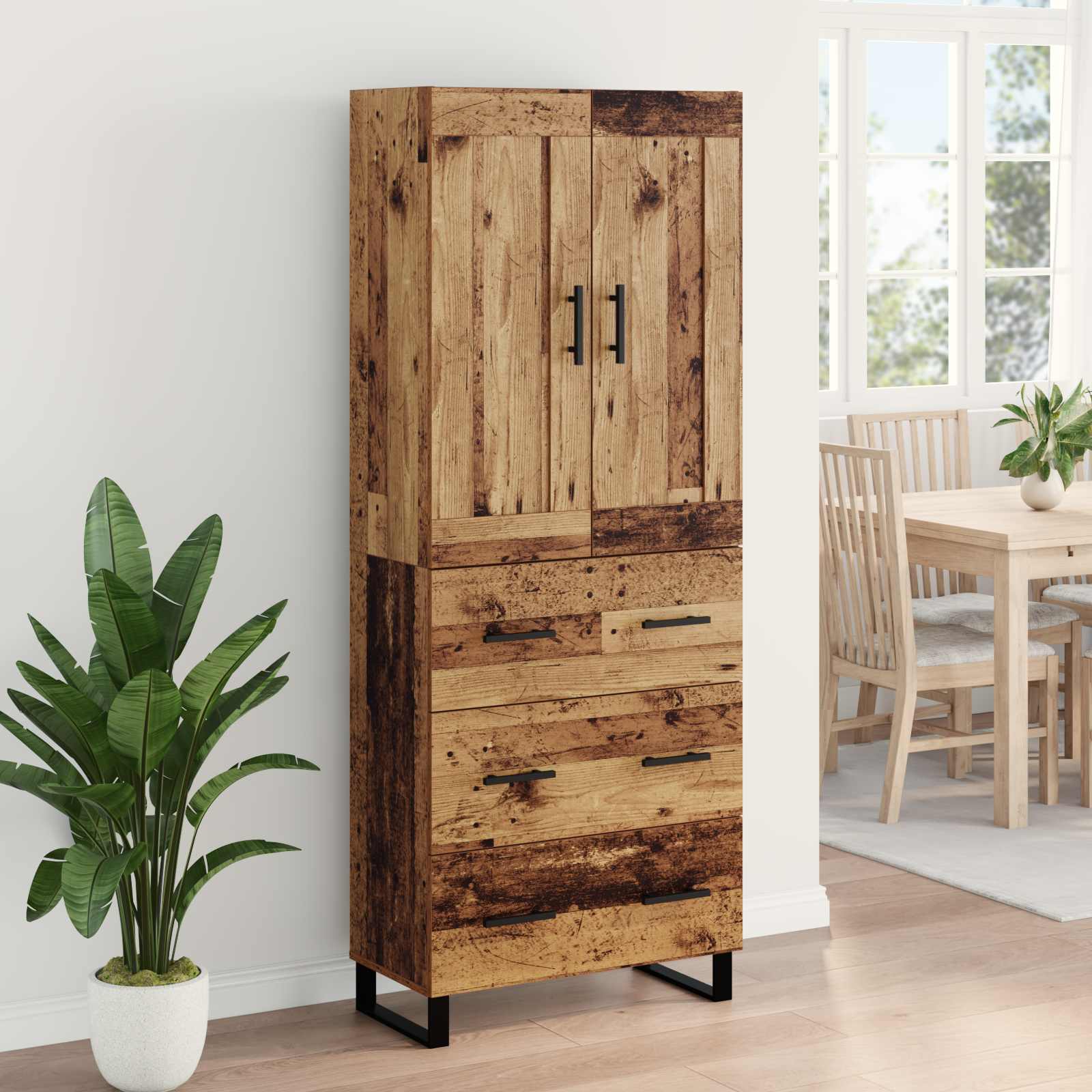 Bufet Lemn vechi 69,5 x 34 x 180 cm Lemn compozit — imaginea 4