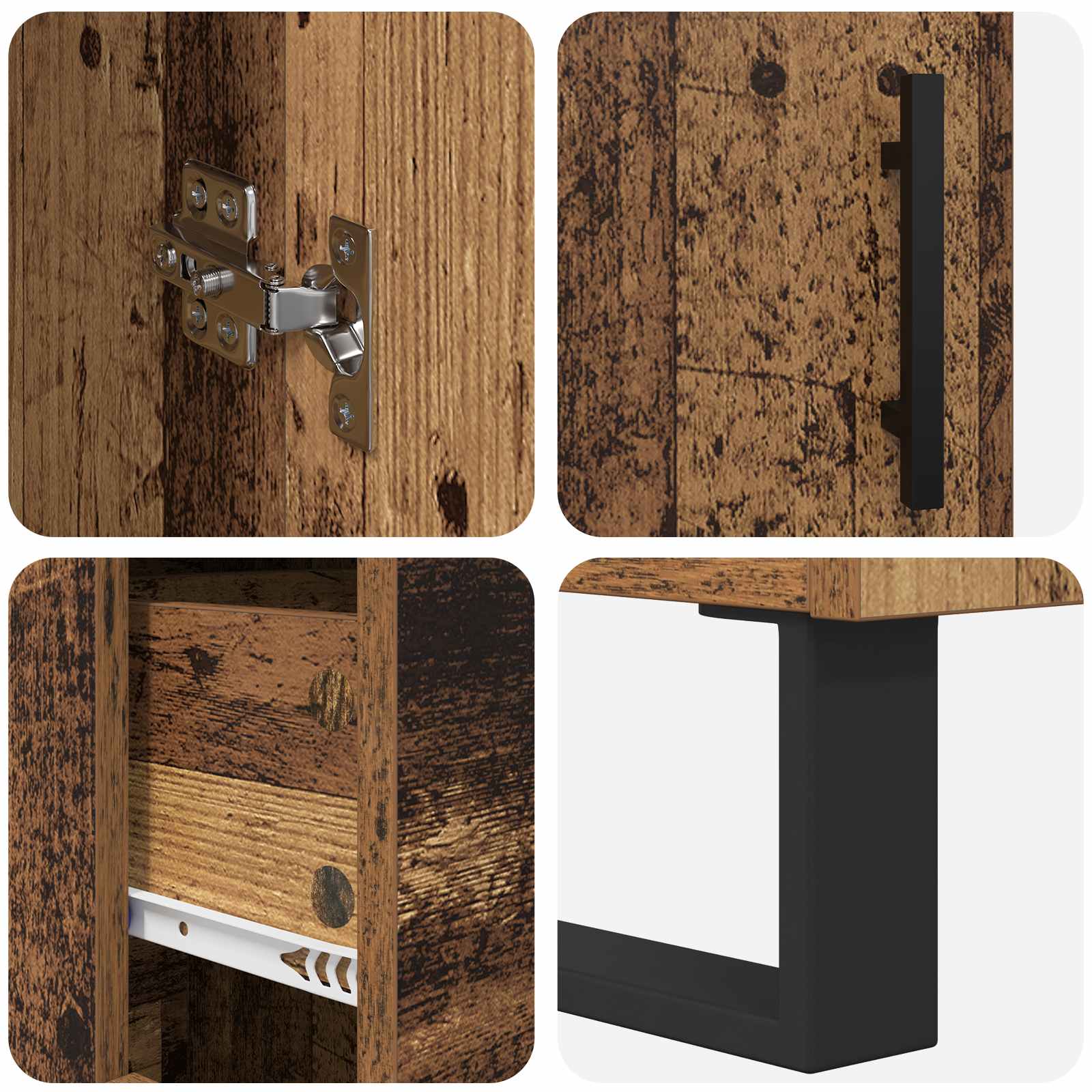 Bufet Lemn vechi 69,5 x 34 x 180 cm Lemn compozit — imaginea 11