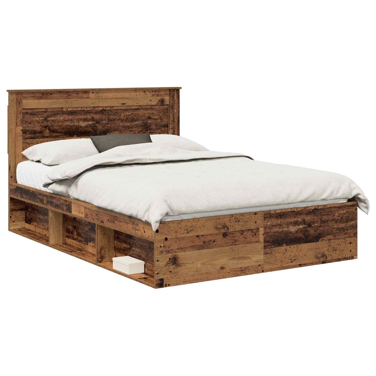 Cadru de pat Lemn vechi 150 x 200 cm Lemn de pin masiv