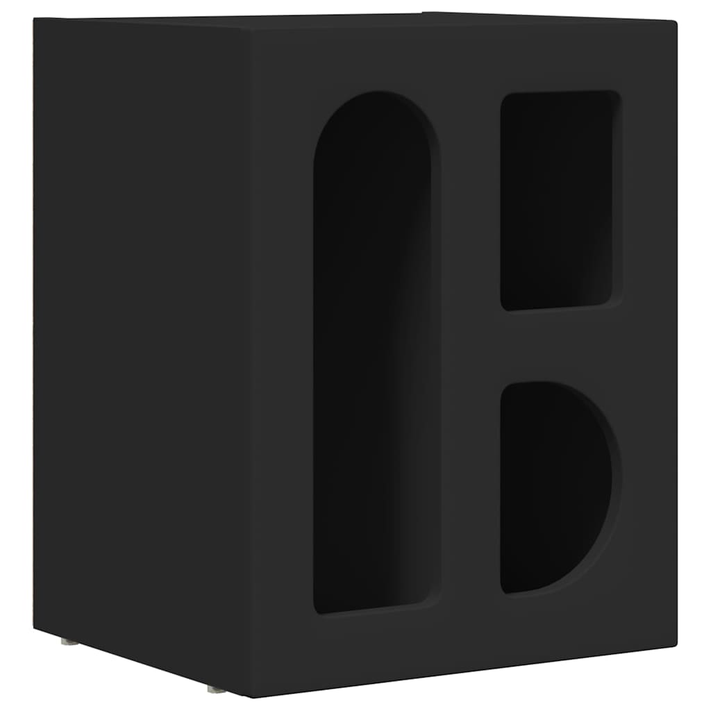 Noptiera Negru 40 x 35 x 50 cm Lemn compozit